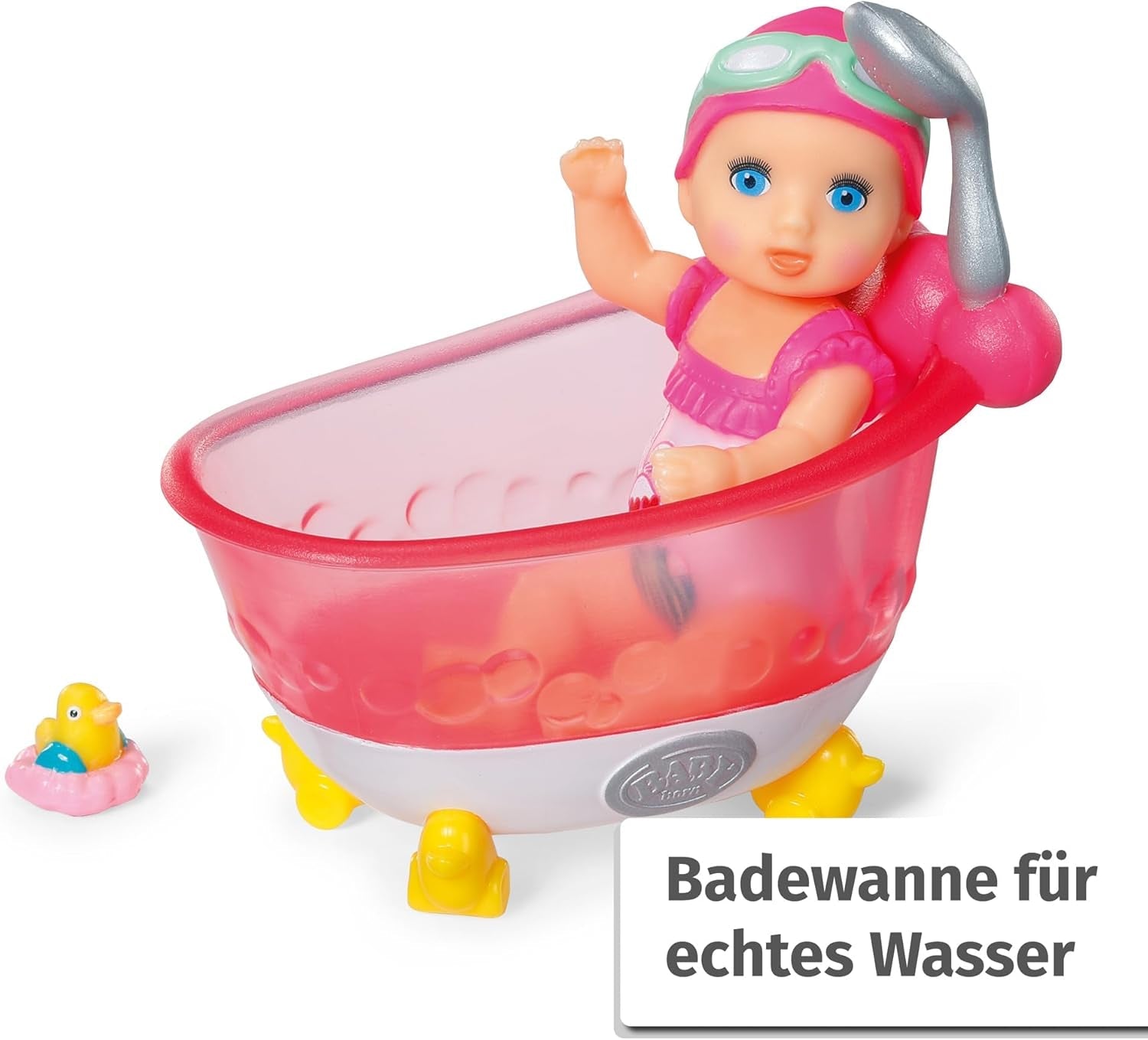 BABY Born Minis set da gioco vasca da bagno con bambola Minis Amy e papera, 906101 Zapf Creation Dolls Naty Shop