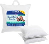 Set 2 cuscini Bleu Câlin antiacaro e antiinsetti, soffice comfort, 60 X 60 cm, fodera in microfibra, protezione completa, cuscini standard bianchi Naty Shop 60X60 cm