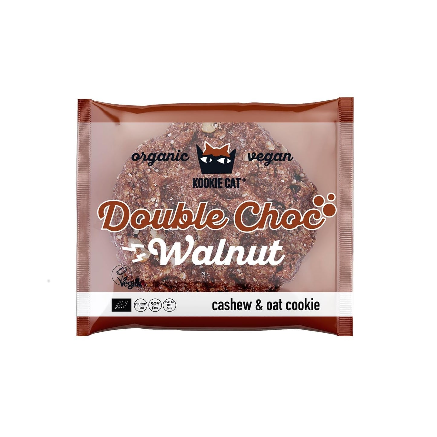 Cioccolato Double Nut - Biscotti vegani, senza glutine, senza soia, anacardi e avena biologici - Confezione multipla da 12 x 50 g (confezione da 2)
