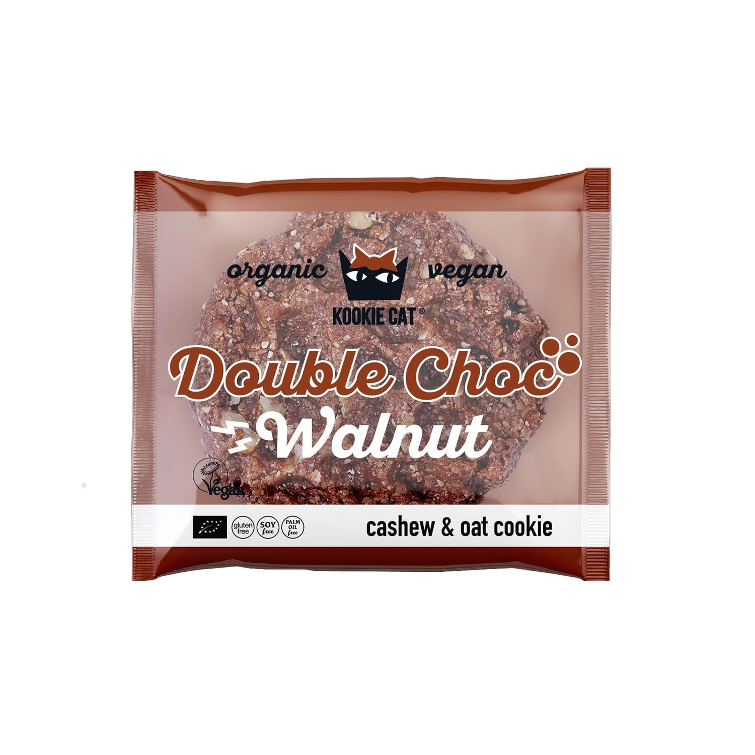 Cioccolato Double Nut - Biscotti vegani, senza glutine, senza soia, anacardi e avena biologici - Confezione multipla da 12 x 50 g (confezione da 2)