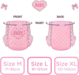 Pannolini stampati per adulti 5500-5800ml Confezione da 2 - Blushing Baby (M)