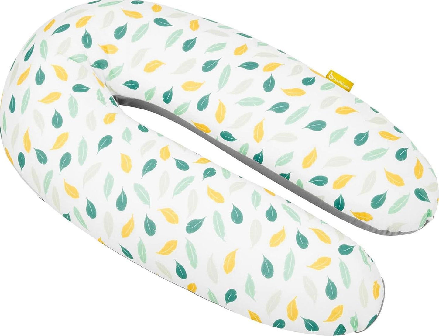 Badabulle Cuscino allattamento e soffice cuscino gravidanza, 150 cm, inclusa fodera, forma ergonomica Pappe e Accessori Allattamento Naty Shop Piume