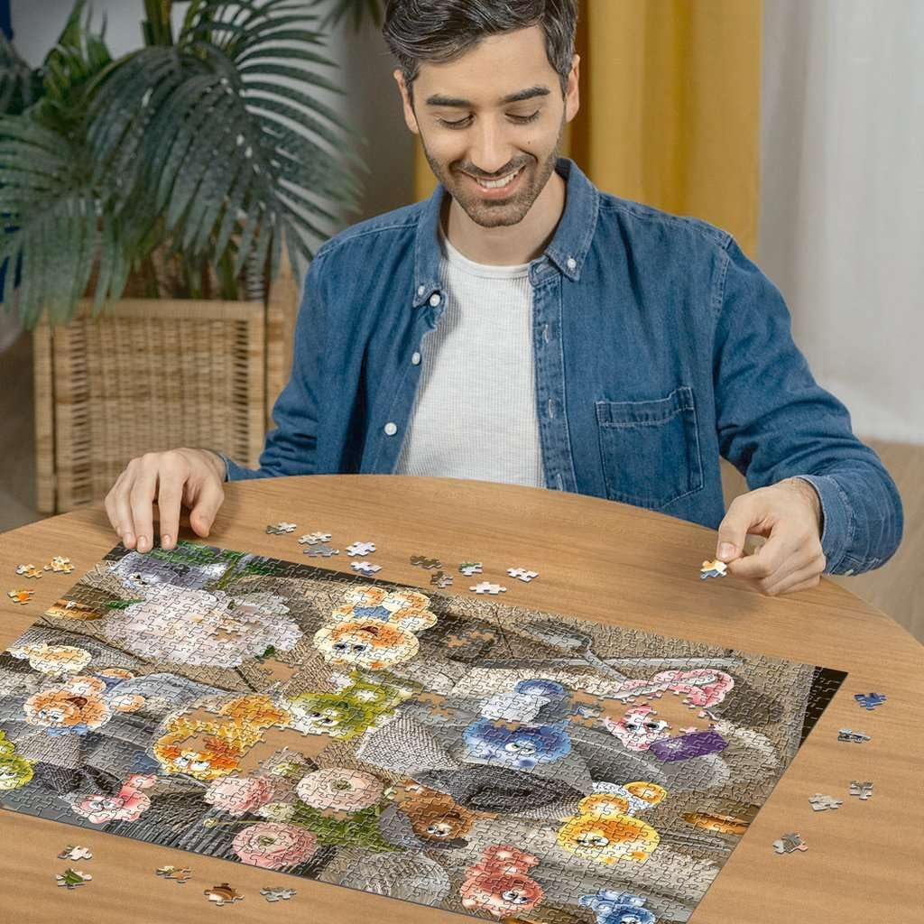 Ravensburger Puzzle 12000788 - Gelini apparecchia la tavola - Puzzle da 1000 pezzi per adulti e bambini dai 14 anni, Puzzle Naty Shop