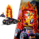 LEGO City Stuntz Spettacolo acrobatico, set a doppio looping, 60339, incl. rampa, monster truck, motocicletta 2X e 7 minifigure, giocattolo per bambini dai 7 anni in su Set da costruzione Besuche den LEGO-Store