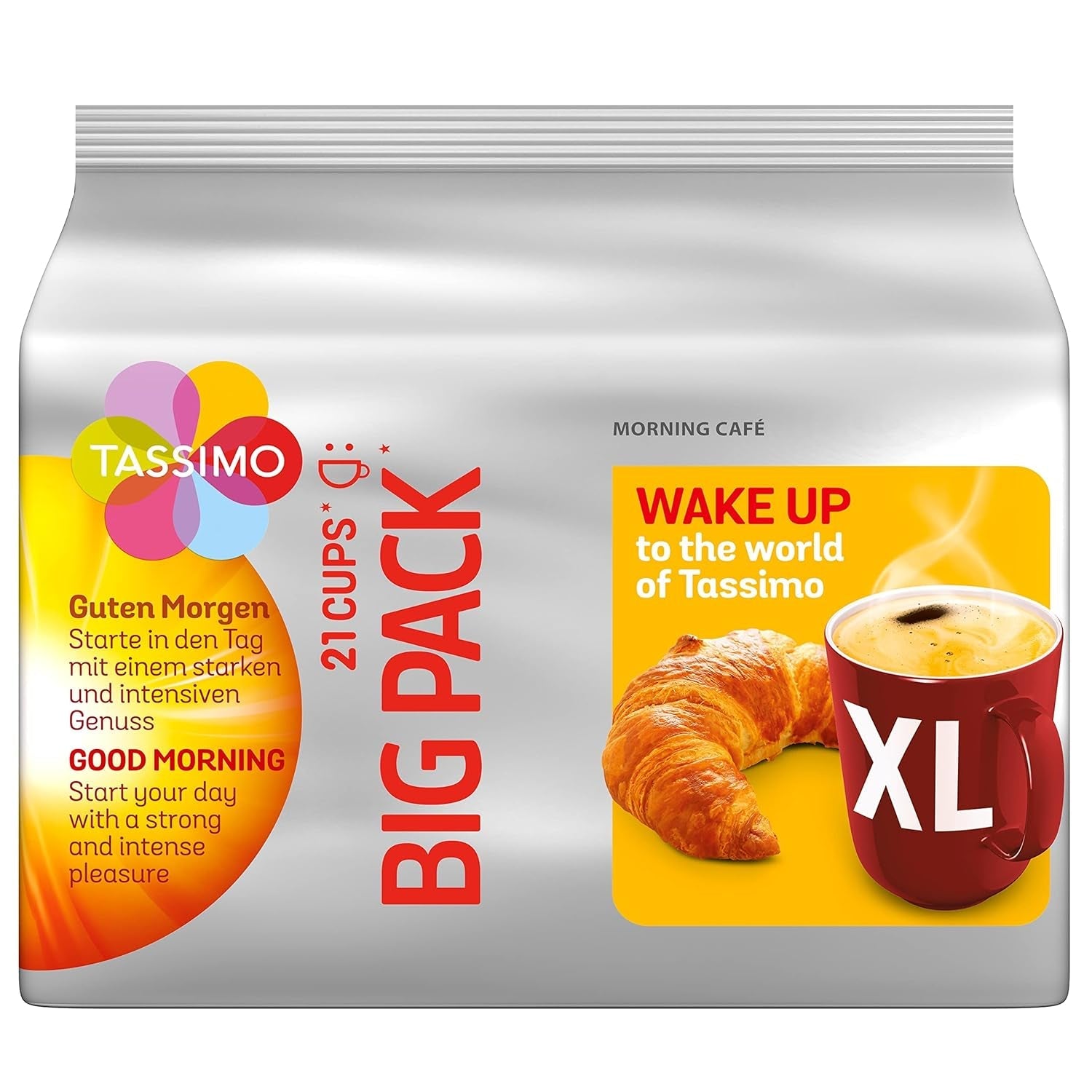 Tassimo Kapseln Moring Café XL Forte e intenso, confezione grande, 5 x 21 pastiglie, 105 Kaffeekapseln