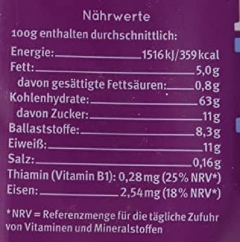 hof muesli d'avena con frutti di bosco, senza glutine (425 g) - Bio
