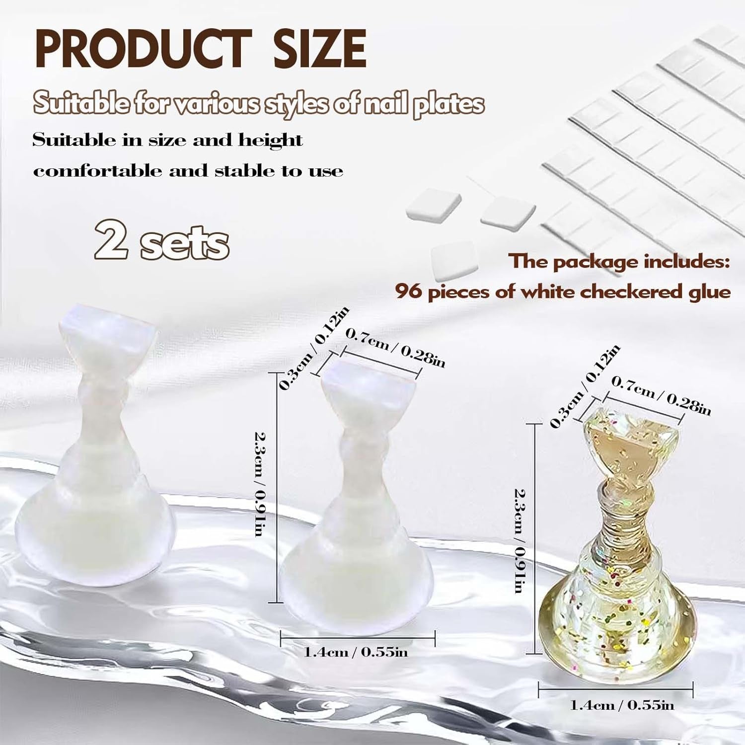 Set Nail Design - Mano da allenamento premium per unghie in gel, accessori per unghie e set per unghie artificiali - Set versatile per unghie in gel fai-da-te e accessori per nail art