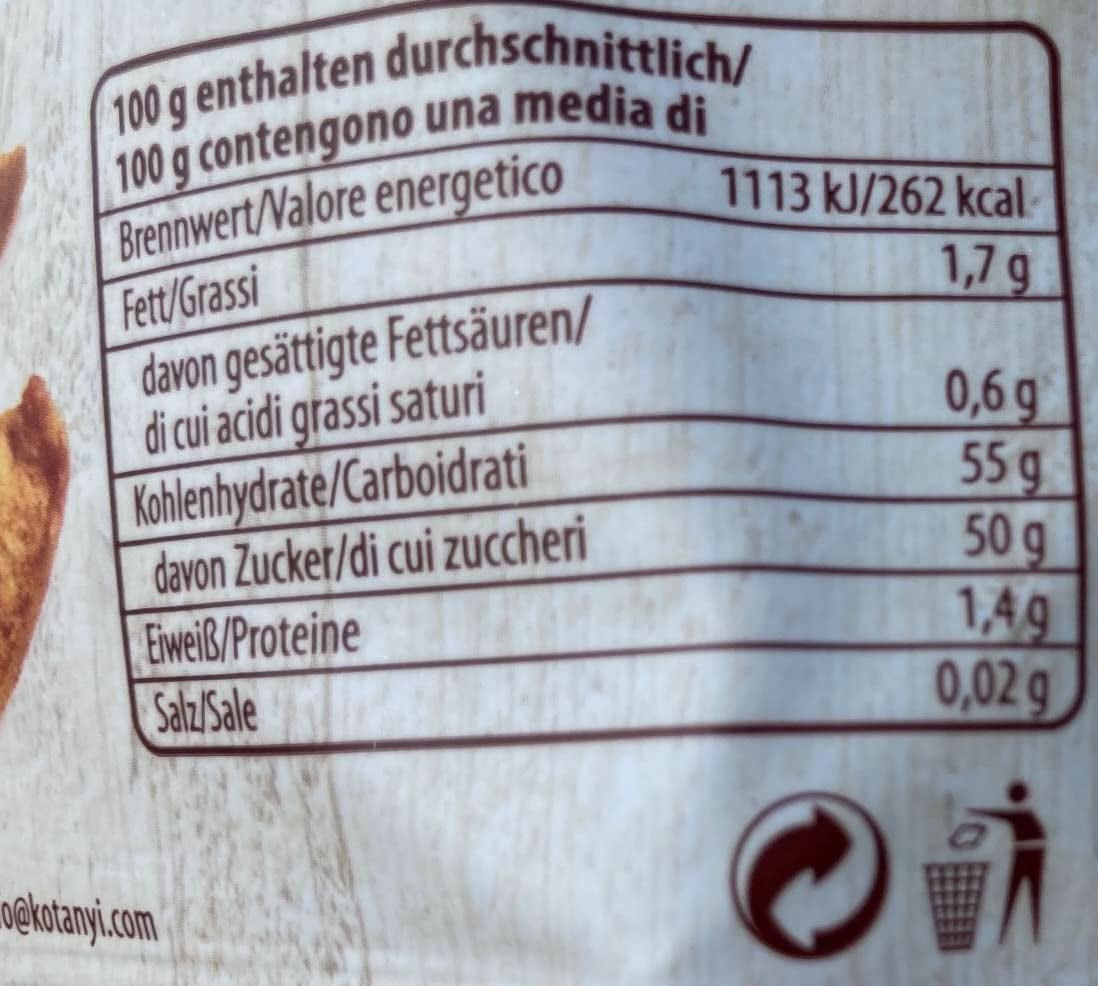 Pezzi di mela essiccata Kotanyi con cannella, 100% naturali, 9 x 40 grammi Prodotti disidratati Naty Shop