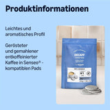 di Amazon Entkoffeinierte 100% Arabica-Kaffeepads, geeignet für Senseo-Maschinen, medium Röstung, 36 Stück (1 Packung mit 36 ​​​​Stück) – Rainforest Alliance-zertifiziert