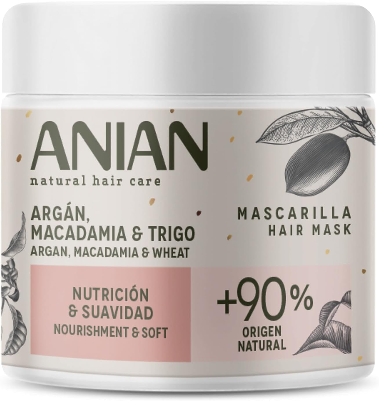 ARGÁN nutrizione y suavidad mascarilla 350 ml Maschera per capelli Naty Shop Titolo predefinito