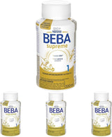 BEBA Nestlé BEBA SUPREME 1 Latte per lattanti: biberon pronti da bere con Omega 3, confezione da 4 (1 x 200 ml)