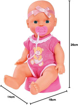Simba 105030069 - Bambola neonata, bambola completamente in vinile che beve e abbevera, con certificato di nascita e accessori, 4 pezzi, 30 cm, bambola, dai 3 anni in su