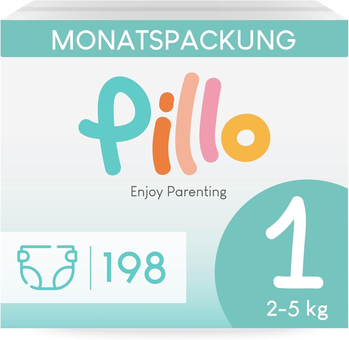 Pannolini Pillo 3 - Scatola da 168 pannolini, 6 pacchi da 28 pannolini cadauna, taglia 3 - Midi (6-10 kg) - Pannolini per neonati