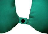 Lemos Home Cuscino per il collo con imbottitura in microfibra, cuscino di supporto per il collo, comodo cuscino da viaggio per aereo, auto, ufficio, ideale per campeggio, vacanze e gadget da viaggio (verde menta)