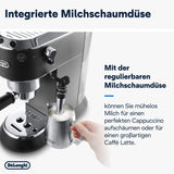 De'Longhi Dedica Style EC 685.B – Macchina per caffè espresso con portafiltro, macchina per caffè espresso con montalatte professionale, larga solo 15 cm, per caffè macinato o capsule ESE, serbatoio acqua 1 l, nera
