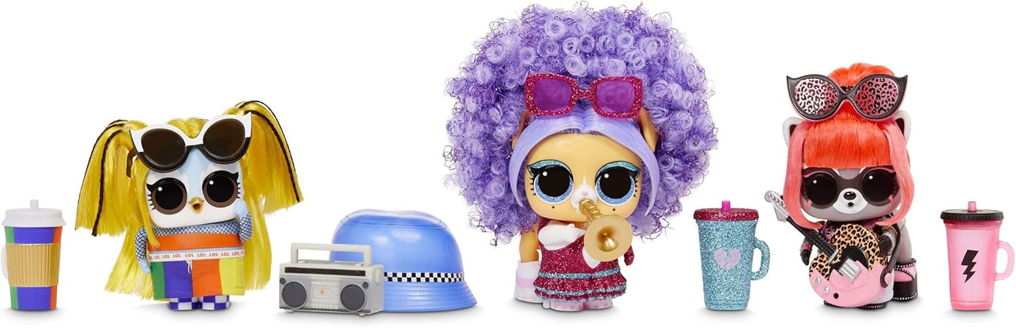 LOL Sorpresa! 567080E7C Remix Pets - Oggetto da collezione - 9 sorprese con peli naturali, accessori e testi a sorpresa