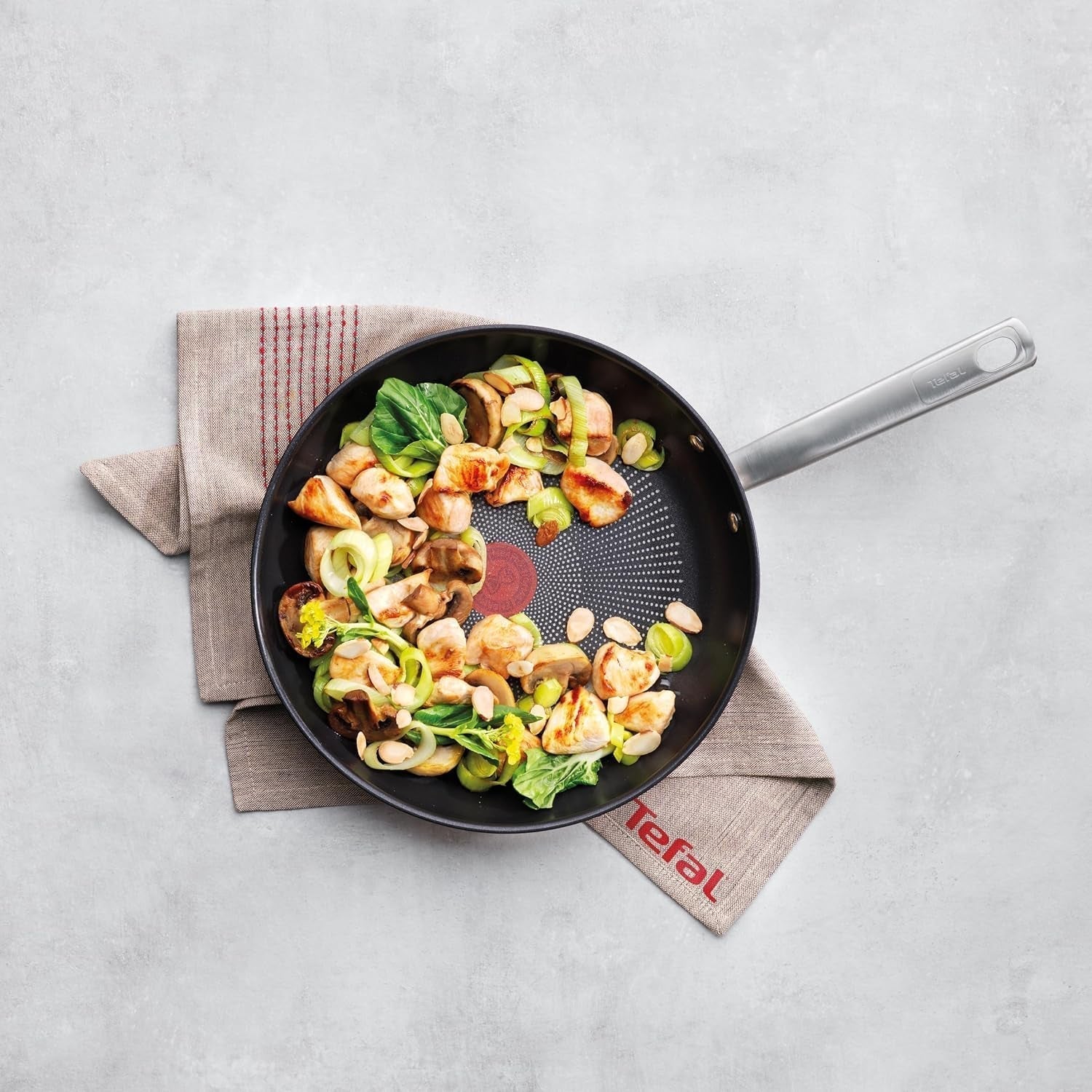 TEFAL VIRTUOSO padella 28 cm, Padella inox, Pentole e Padelle induzione Naty Shop