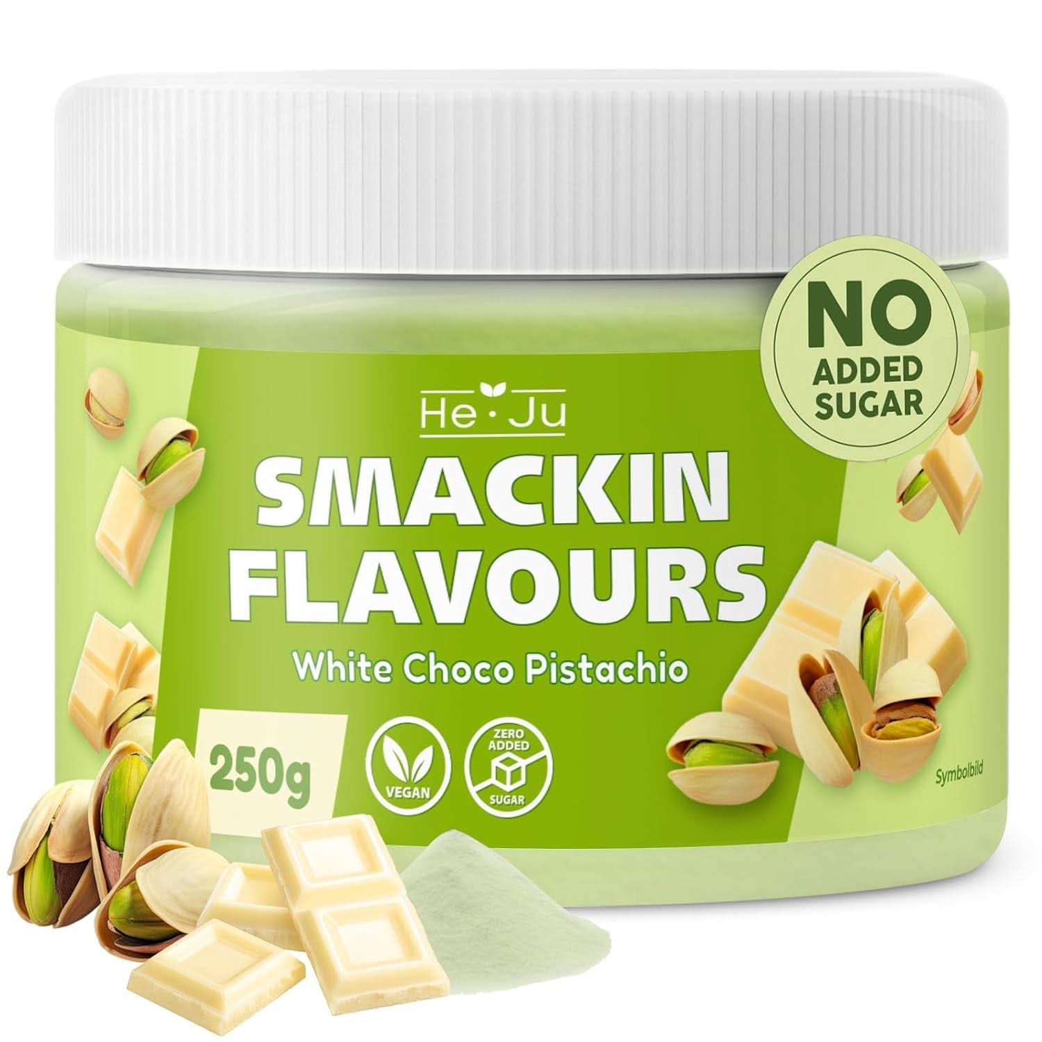 He-Ju, Polvere al gusto di cioccolato bianco e pistacchio, 250 grammi Naty Shop Flavours