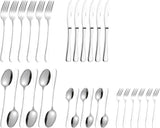 Set Posate Sylvia In acciaio inox 18/0 Lucido 30 pezzi Kitchen Naty Shop