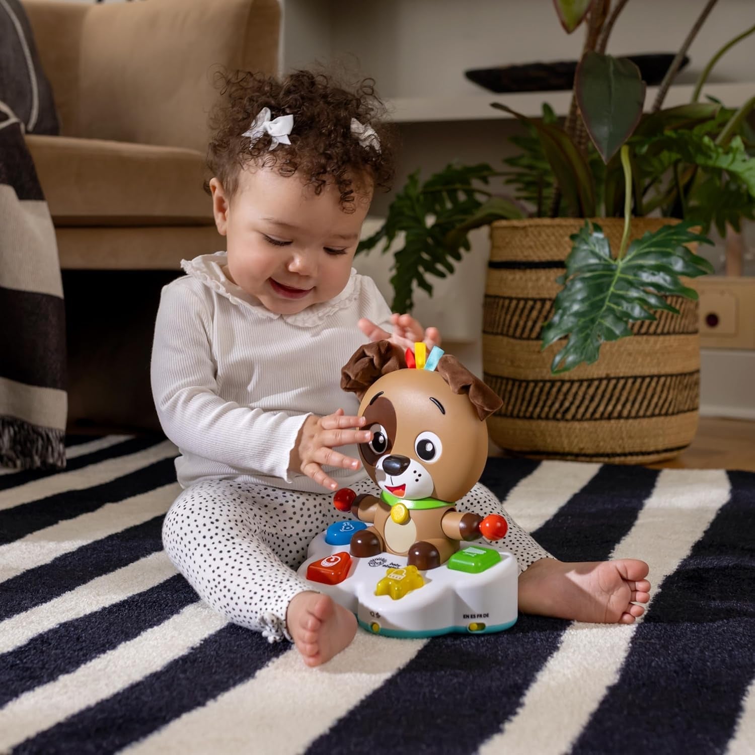 Baby Einstein, Drum & Learn Dean Giocattolo didattico musicale - Giocattolo multisensoriale per bambini, 2 modalità di gioco, colori, forme e strumenti, oltre 50 suoni, dai 6 mesi Giocattoli per bambini Naty Shop