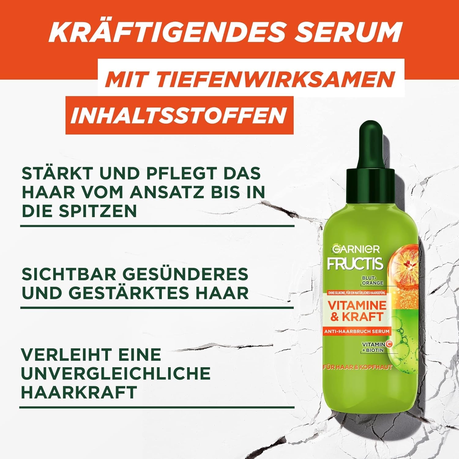 Garnier siero rinforzante per capelli e cuoio capelluto diradati efficace contro la caduta dei capelli 2 x 125 ml Garnier Hair Care