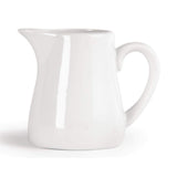Olympia Whiteware Servierkannen 170 ml/6 oz (6er-Pack), weisses Porzellan - Kanne mit Henkel, ideal für Milk, Sahne, Vanillepudding, Soßen, Bratensoße - spülmaschinen- und mikrowellengeeignet, Café-Restaurant-Hausgebrauch, U819