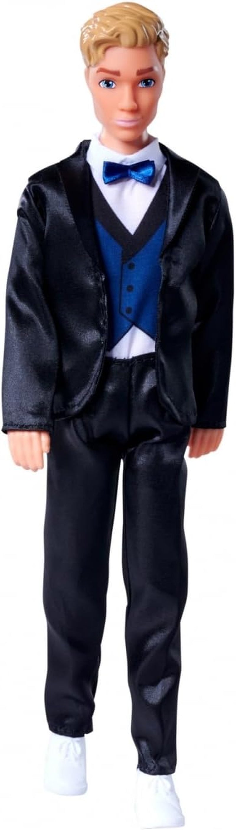 Simba 105733629 - Steffi Love Kevin L'affascinante bambola da gioco indossa un abito elegante con papillon e gilet, 30 cm, da 3 anni in su, bambole blu Naty Shop