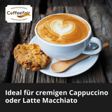 Coffeefair Cafe Creme Kaffeebohnen in Barista Qualität - 1kg per Kaffeevollautomaten, Mischbohne per Kaffee oder Espresso verwendbar, schonende Trommelröstung