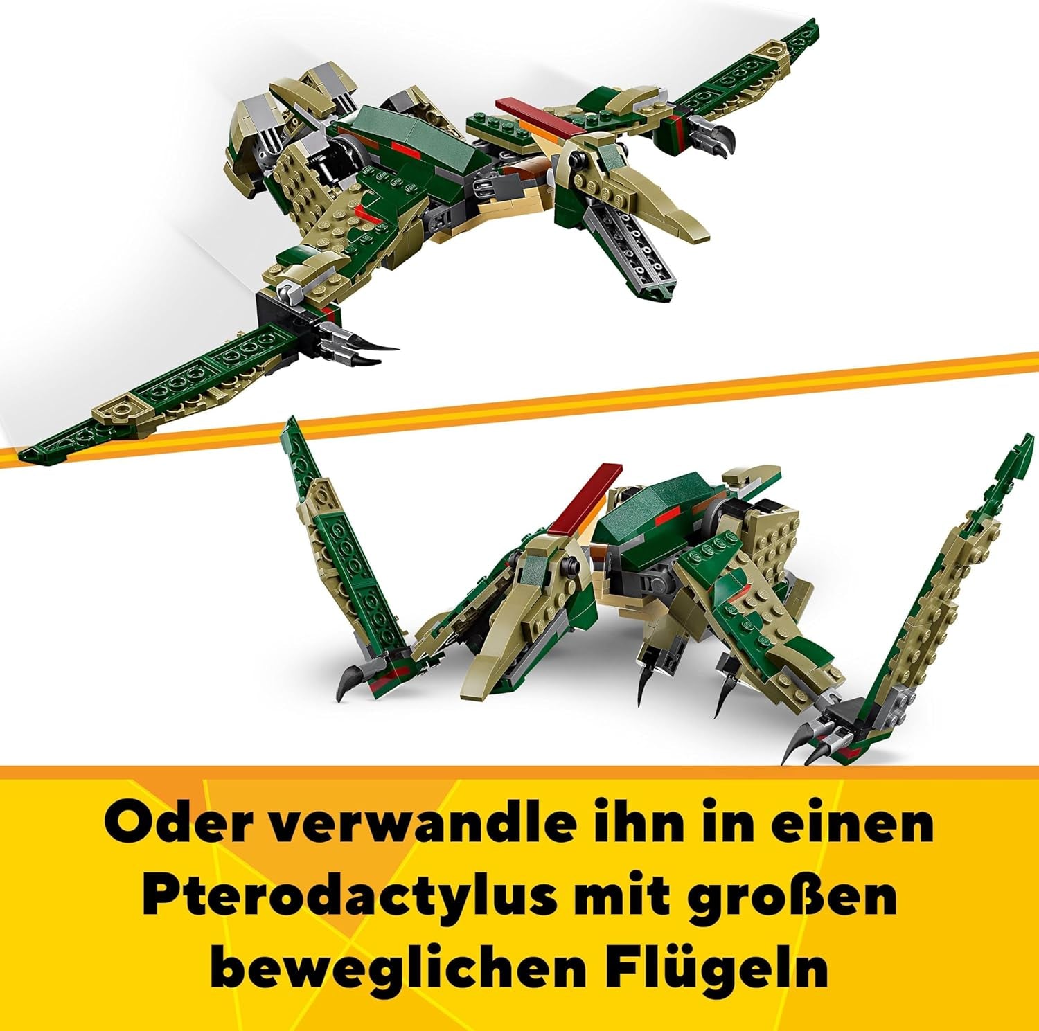 LEGO Creator T.Rex, Dino triceratopo o pterodattilo trasformabile 3-in-1, modello di dinosauro mobile per bambini, regalo per ragazzi e ragazze 31151 Set di costruzione Besuche den LEGO-Store