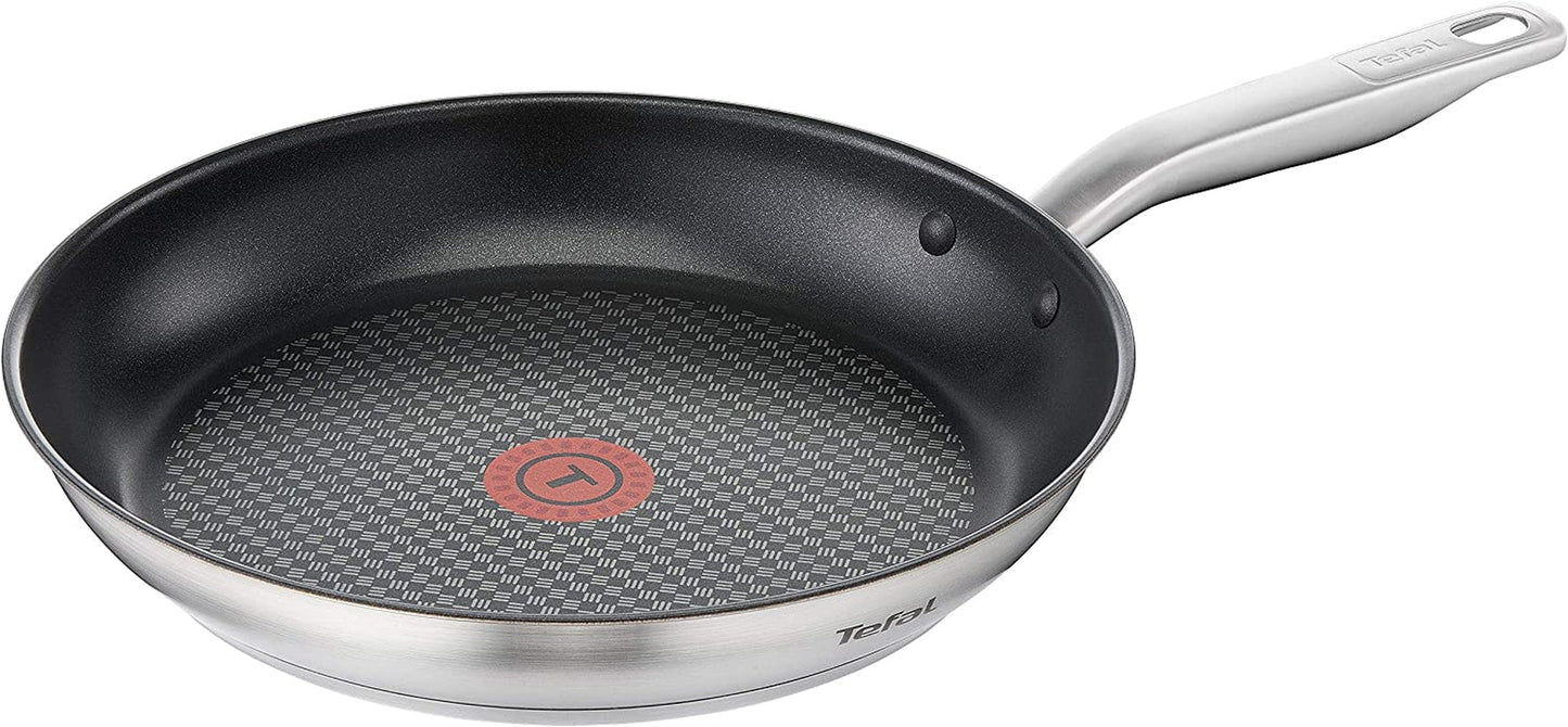 TEFAL VIRTUOSO Padella 28 cm, Padella in acciaio inox, Induzione Pentole e Padelle Naty Shop 28 Cm Con Rivestimento Antiaderente