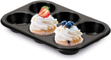 , Forma 6 muffin 18,5x27cm, nere Stampi e teglie per pasticceria Naty Shop