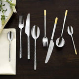 Villeroy & Boch - Posate Ella parzialmente dorate oro, 30 pezzi, 6 persone, lavabili in lavastoviglie, acciaio inox Cucina Naty Shop