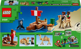 LEGO Minecraft Il Viaggio sulla Nave Pirata Calamari e Cammello Figura del Pirata Giocattolo di Costruzione di una Nave Gioco di Ruolo Regalo per Ragazzi e Ragazze di 8 Anni 21259 Set di Costruzioni Besuche den LEGO-Store