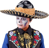 Ken Barbie 2022 Día De Muertos Bambola con camicia, gilet e sombrero, pittura per il viso Calavera, regalo per collezionisti