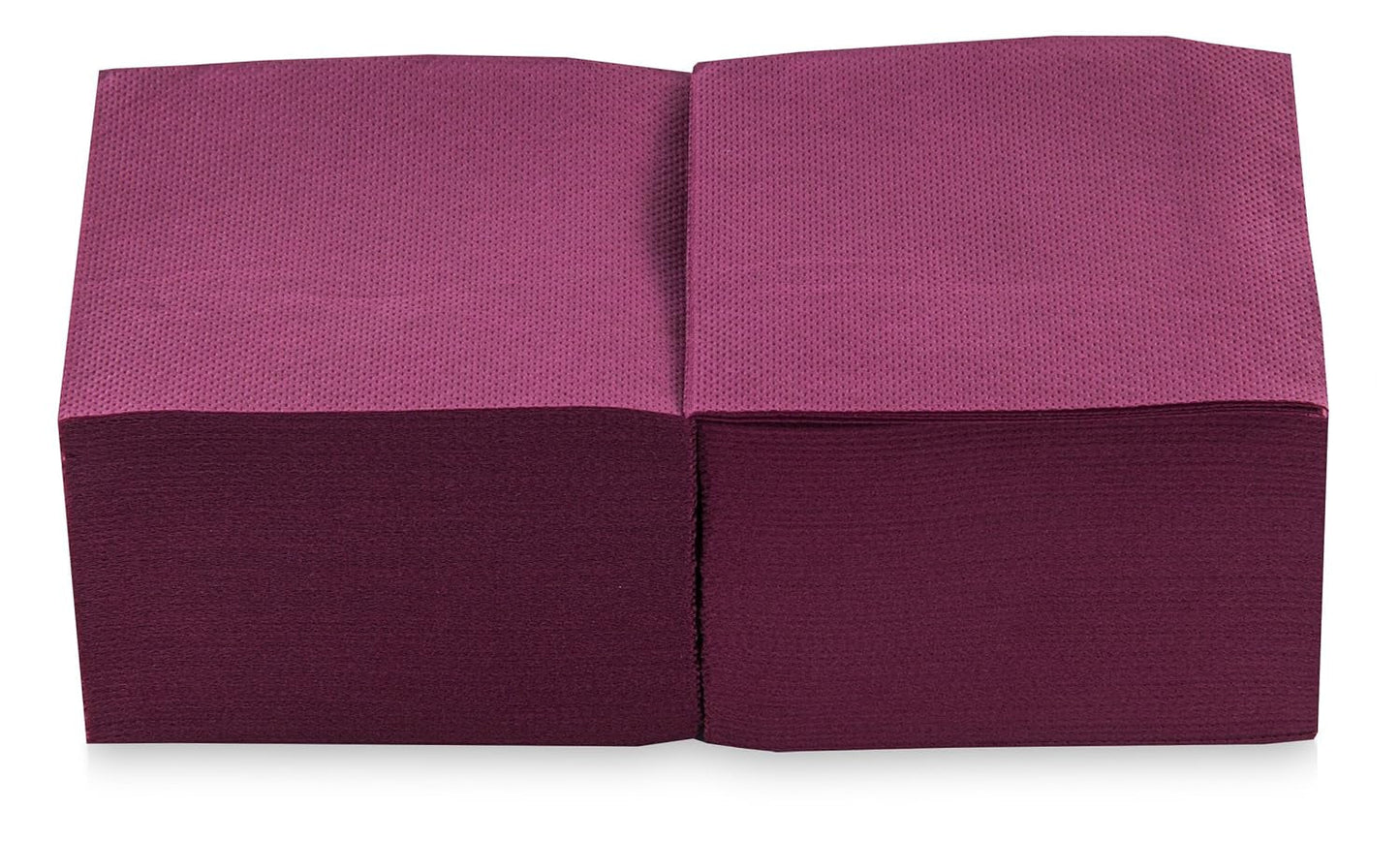 Saten Ser22104961 Cocktail, tovaglioli 20 X 20, 2 strati, piega 1/4, 100 tovaglioli, Punta-Punta, nero