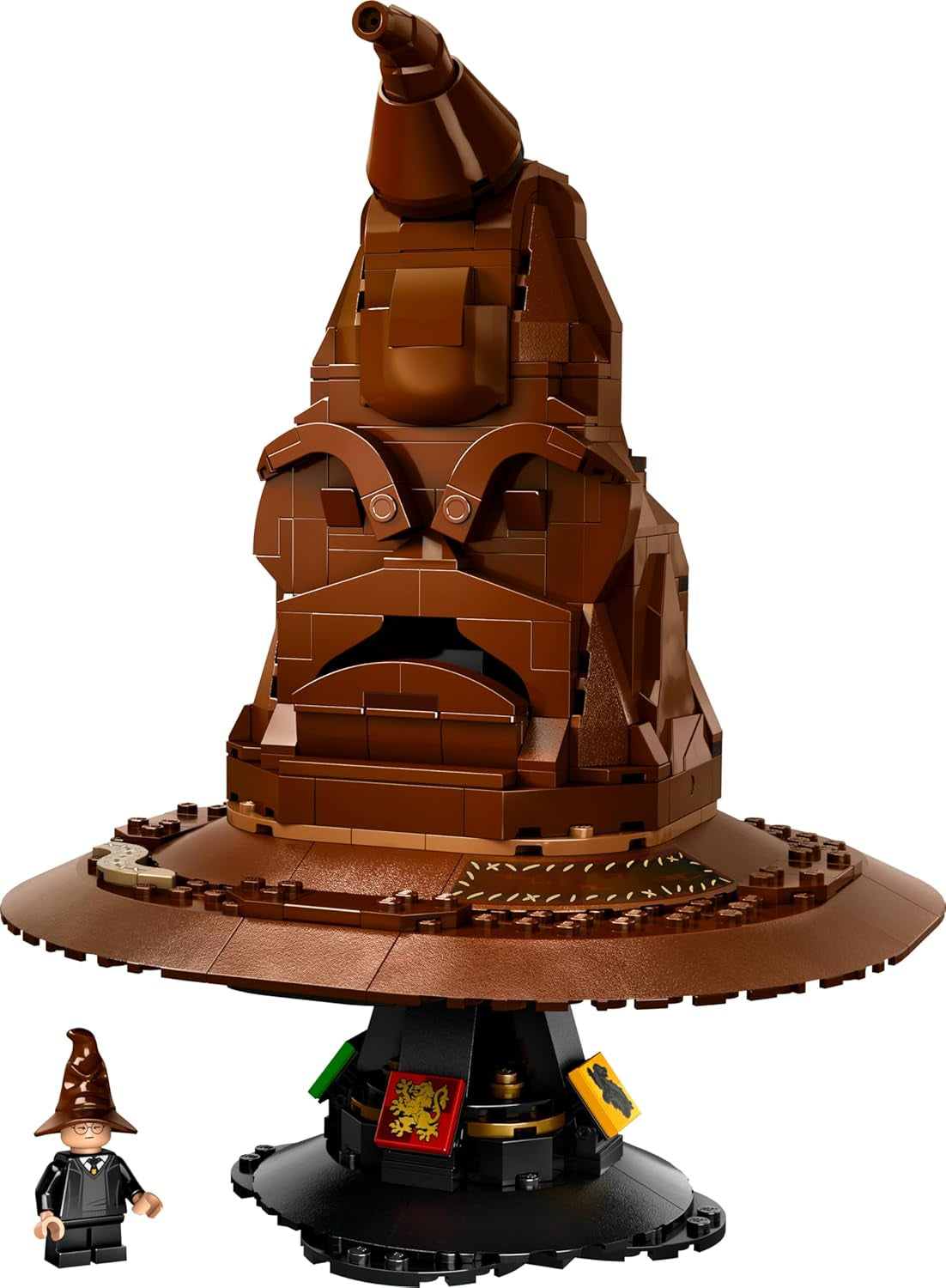 LEGO Harry Potter Cappello parlante Hogwarts Modello Film per adulti Regalo per donne Uomini Mamma Papà Con 31 combinazioni di suoni casuali ti sistema nella tua casa di Hogwarts 76429 Set da costruzione Besuche den LEGO-Store