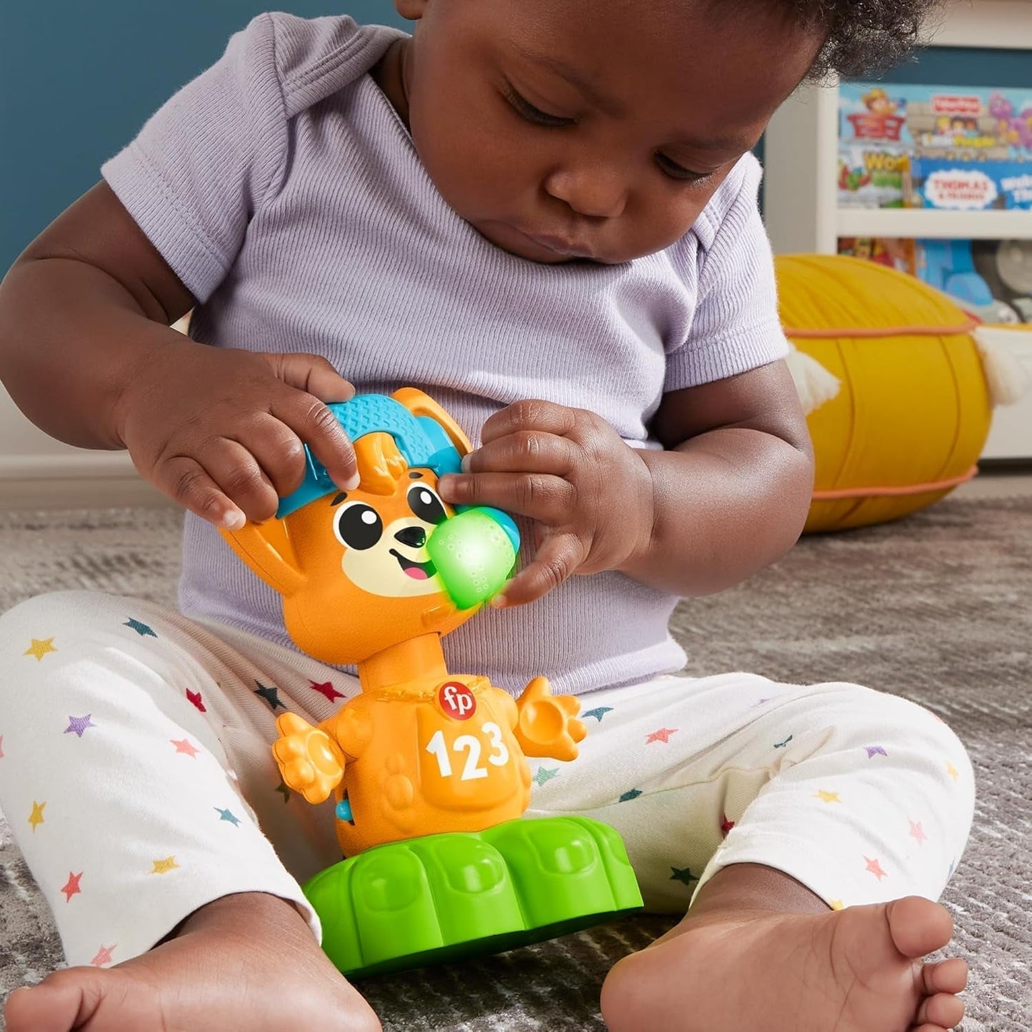 Fisher Price Animal Band Rino la Volpe Impara gli Opposti, Volpe Interattiva per Imparare attraverso il Movimento, Luci Colorate, Canzoni e Suoni, Giocattolo per Bambini, 9+ Mesi, HYL02 Giocattoli per Bambini Naty Shop