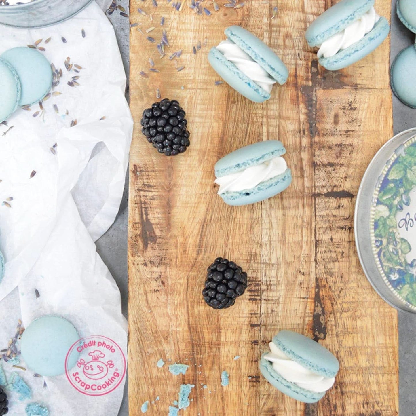 Scrapcooking, colorante alimentare in polvere, blu pastello, 5 grammi Naty Shop