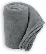 Coperta morbida | Plaid | Tocco morbido | 130 X 160 cm | Cipria Trapunte e Trapunte Naty Shop Grigio Perla 130X160