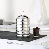 Alessi Kalistò 2 CB02 - Barattolo da cucina in acciaio inox 18/10 con pomello in alluminio, 114 cl, argento Contenitori per alimenti Naty Shop