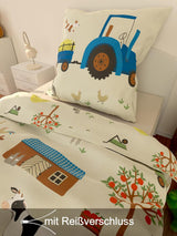 Skybrands Kinder Bettwäsche Tiere 135X200 Bauernhof Kinderbettwäsche Bagger Traktor Baumwolle Kinderbettwäsche 2Tgl. Negozio per bambini e bambine