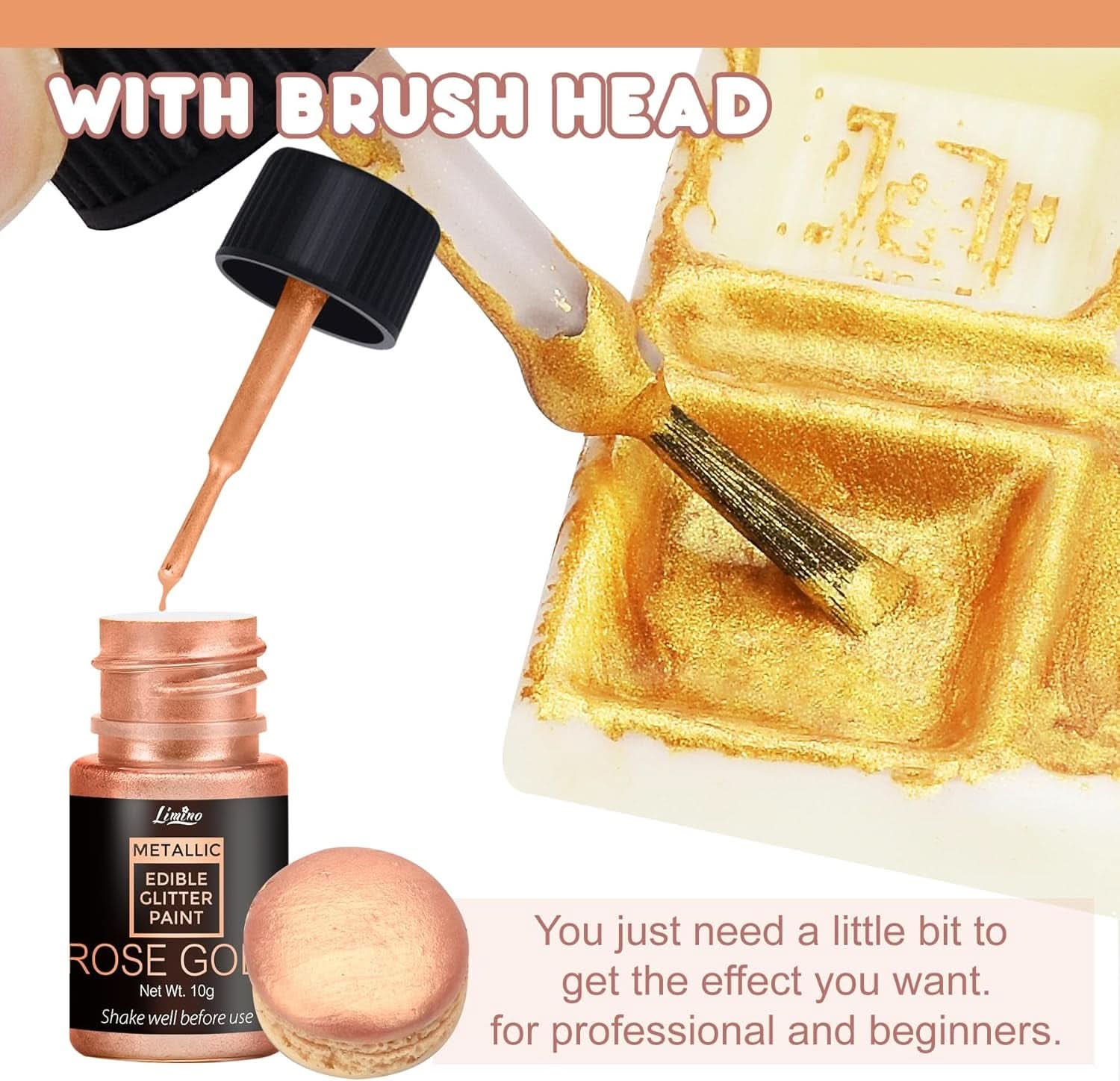 Glitter liquidi commestibili, 60 ml Naty Shop