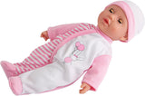 Simba 105140020 - My Love Baby Talk, bambola dal corpo morbido con occhi assonnati in una graziosa tuta, emette 24 suoni da bambino, 30 cm, bambola per bambini dai 2 anni