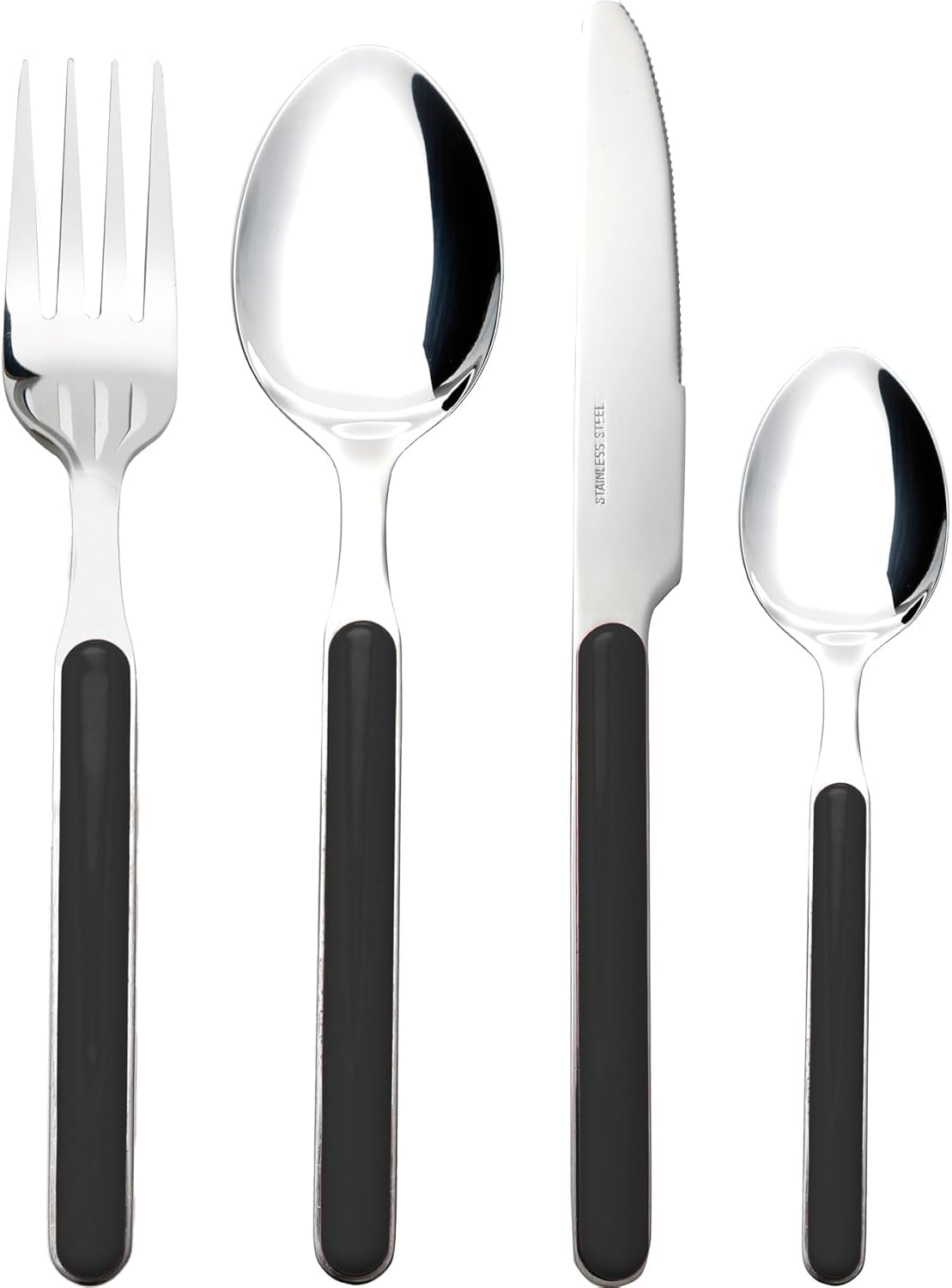 Besteck-Set Delice 16-Teilig Schwarz Cucina Naty Shop