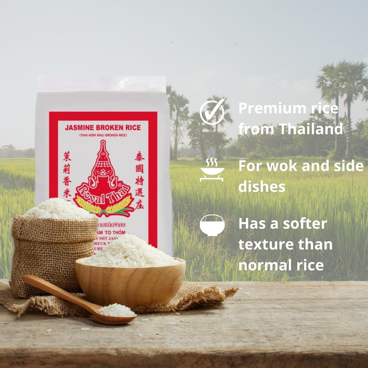 RISO ROYAL THAI - Riso Jasmine spezzato - 1 x 20 kg