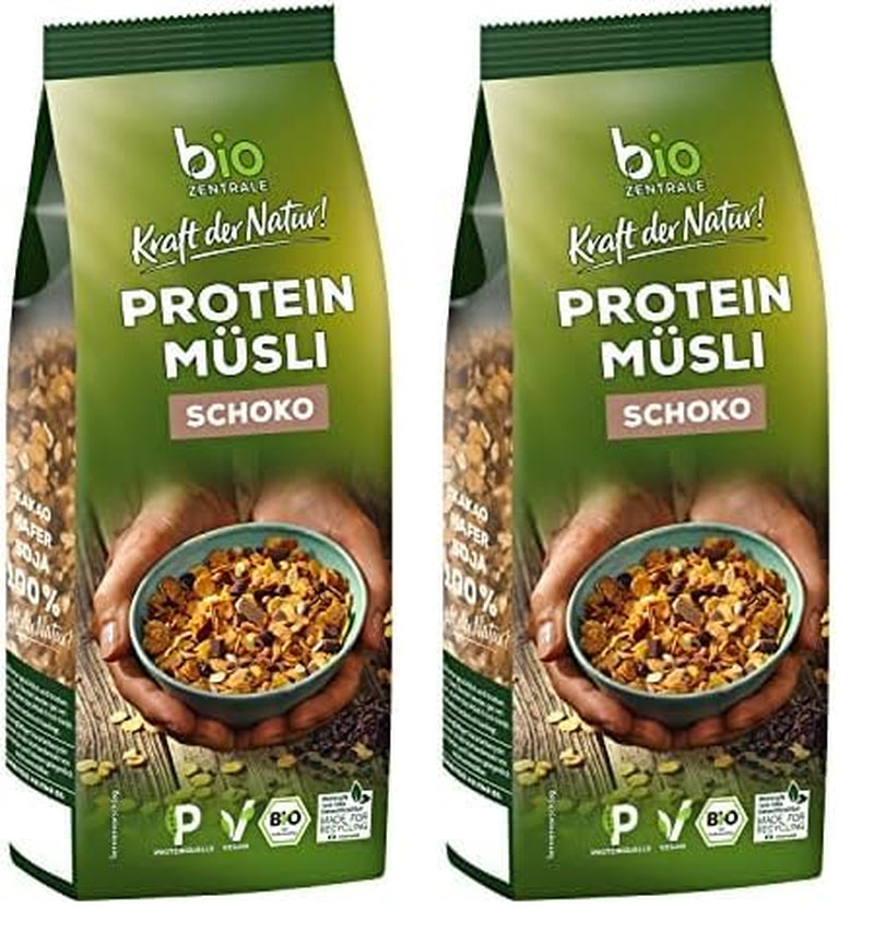 Muesli proteico puro Biozentrale - 375g - Biologico con miele - Come cereale per la colazione o come spuntino