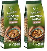 Muesli proteico puro Biozentrale - 375g - Biologico con miele - Come cereale per la colazione o come spuntino