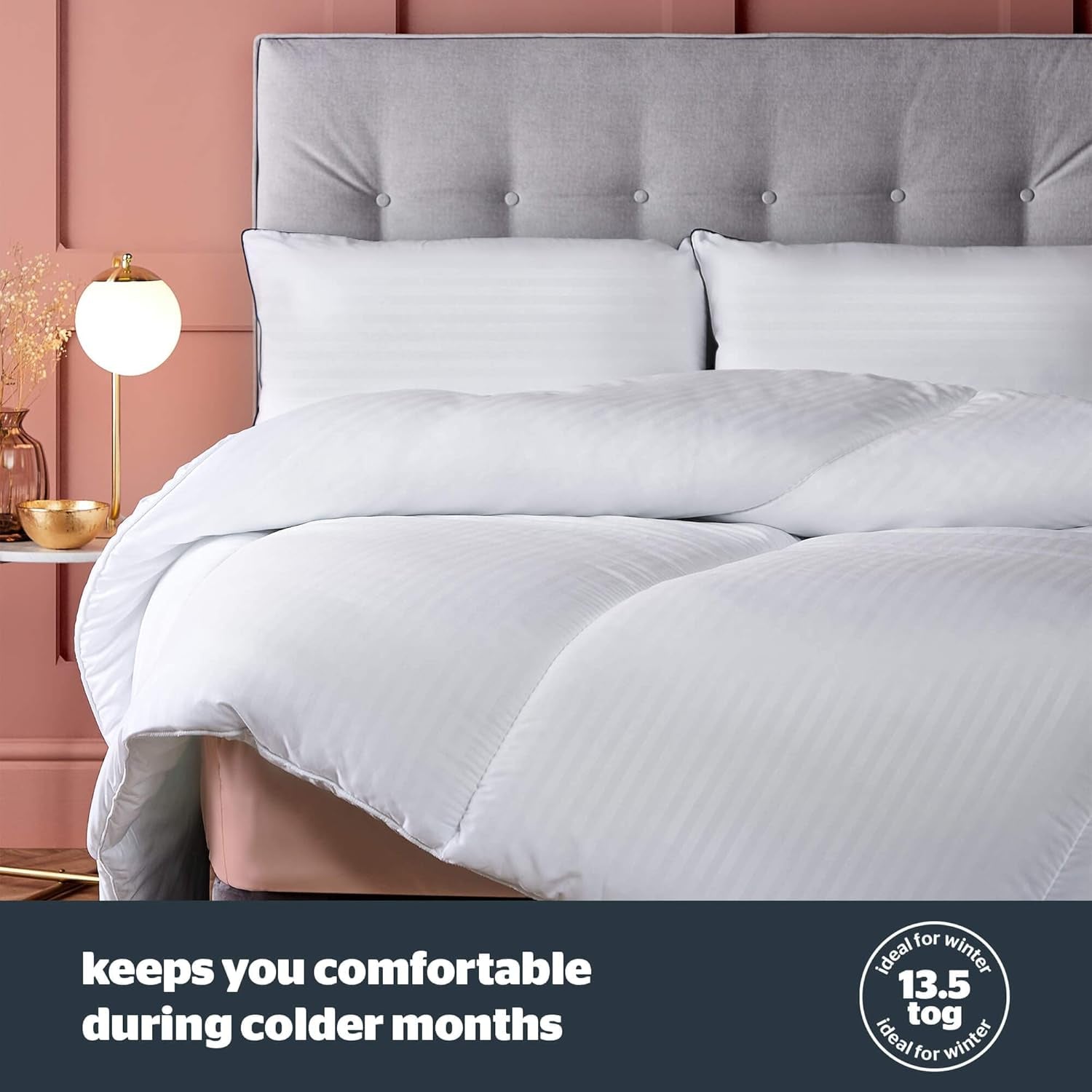 Collezione Silentnight Piumino Hotel, 13,5 tog, poliestere, bianco, Piumini e trapunte Super King Naty Shop