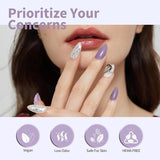 Smalto gel CANNI, semipermanente, viola scuro, smalto, gel UV, impregnante, manicure