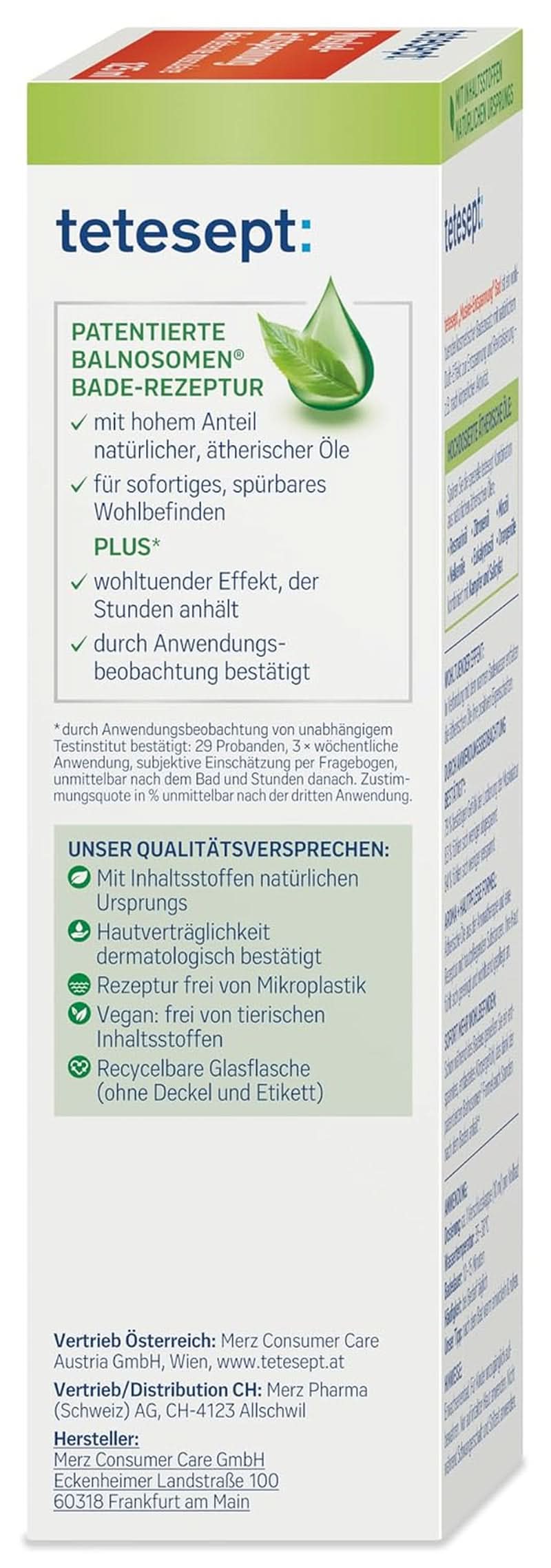 Tetesept Muskel, Additivo per bagno rilassante dopo lo sforzo fisico, 125 ml Doccia e bagno Naty Shop